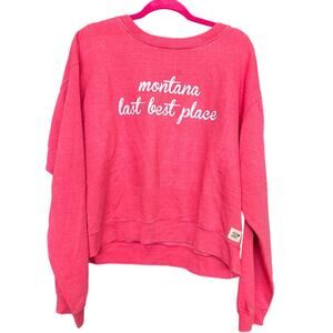 Pop Surf Montana Last Best Place Crew Neck Sweatshirt 2XL
